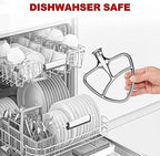 Stainless Steel Flat Beater for KitchenAid Mixer, Paddle Attachment for Tilt-Head Stand Mixer Fits 4.5-5 QT Mixing Bowl, Beater Replacement, Dishwasher Safe by GVODE