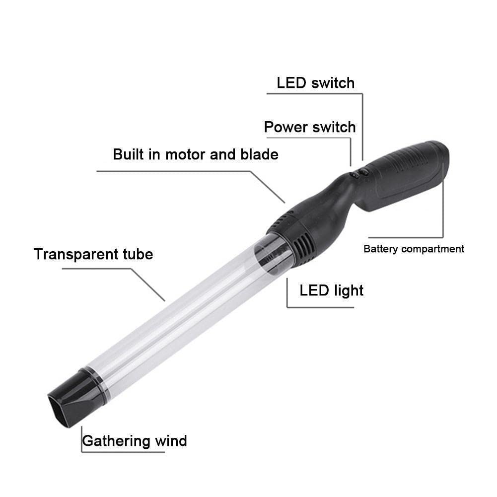 Vacuum Bug Catcher Spider and Insect Traps Catcher with USB Rechargeable Bug Pest Control for Adults and Kids Insects Handheld LED Flashlight for Stink Bug,Beetle,Pest Suction Trap