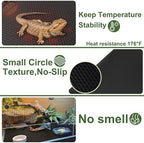 Reptile Carpet,Bearded Dragon Tank Accessories,Reptile Mat, Leopard Gecko Substrate,Bearded Dragon Tank Flooring,Snake,Tortoise Bedding(18" × 79 ", 2 PCS Grey Thicker Mat)