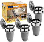 KEEPOW 4PCS Reusable Filter Cup for Cuisinart Coffee Maker Filter Replacement Parts, Reusable Coffee Filters for Cuisinart Single Serve Coffee Maker for HomeBarista Reusable Filter Cup