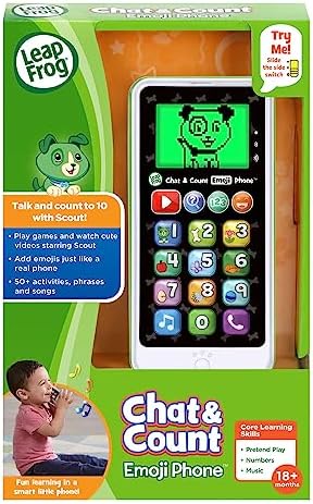 LeapFrog Chat and Count Emoji Phone, Green