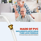 Hearing Aid Tubes - Size #13 Preformed BTE Earmold Tubing - (Pack of 12) 3.5 x 2mm with Gold Tube Lock Replacement Tube - Flexible Medium Wall Tubes Compatible with Most Hearing Aid Brands