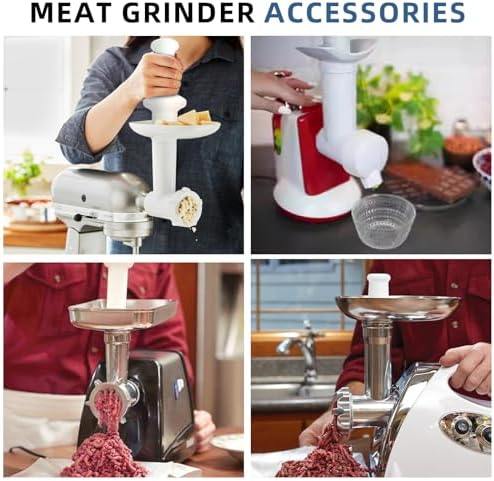 Universal Meat Grinder Pusher Stomper for Kitchenaid Lem Meat Food Grinder Parts, Meat Grinder Attachments Replacement for Lem Meat Grinder Pusher Tool, 9.8 Inch HDPE Food Grade Material, 1 Pcs