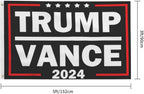 Trump Vance 2024 Flag 3x5 Double Stitched and 2 Brass Grommets Banner for Outdoor Indoor Yard Room Wall Decor Tapestry Hanging Banner