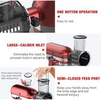 Slicer Shredder Attachment for KitchenAid Stand Mixer with 5 Blades, Cheese Grater Attachment, Fresh Prep Slicer, Bigger Vegetable Salad Maker Accessories for Kitchenaid