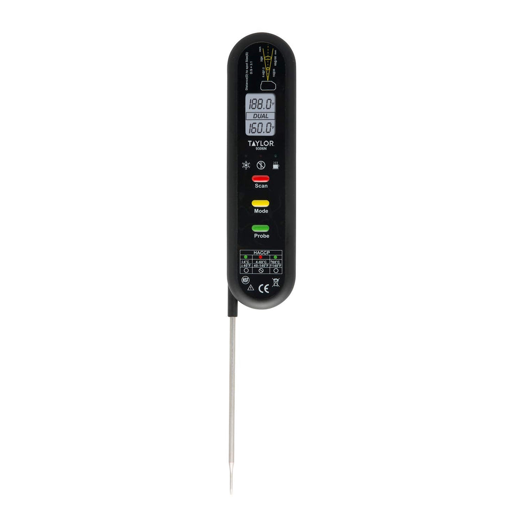 Taylor Splash-Proof Dual Temperature Infrared/Thermocouple Thermometer