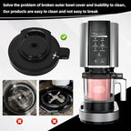 For NC301 Ice Cream Maker Outer Bowl Lid Compatible Ninja NC299AMZ/NC301/NC300/NC201/NC101 Series (NO Paddle),Ice Cream Maker Accessories,Replacement Ninja Outer Bowl Lid.