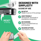 NESKLA 3D Pedometer for Walking, Simple Step Counter with Large Digital Display, Step Tracker with Removable Clip Lanyard, Accurately Track Steps for Men Women Kids Adults Seniors
