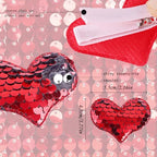 20pcs Heart Hair Clip for Girls Hair Accessories Pack Sparkle Glitter Sequins Toddler Clips Birthday Valentines Mother's Day Gift