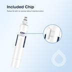 GLACIER FRESH RPWFE (with CHIP) Refrigerator Water Filter, Replacement for GE® RPWFE, RPWF, WSG-4, WF277, GFE28GMKES, PFE28KBLTS, GFD28GSLSS, PWE23KSKSS, GYE22HMKES, DFE28JSKSS, Pack of 1