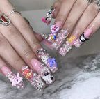 112 PCS Nail Charms Bulk Set for Kawaii Kitty Charms Bling Cute Cross Star Charms Nail Charms and Gems 3D Silver Y2K Nail Charms with Rhinestones Nail Art Accessories