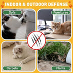 Cat Repellent Spray, Cat Deterrent Spray - Indoor & Outdoor Training Safe, Protect Furniture, Sofas, Rugs, Restricted Areas-for Behavior, Natural, Effective
