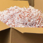 Mrs Fizz Crinkle Cut Paper Shred Filler for Packing and Filling Gift Baskets (2 LB) Orange