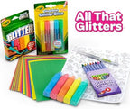 Crayola All That Glitters Art Case (50+pcs), Glitter Crayons & Coloring Supplies, Kids Art Set, Gifts for Girls & Boys, Ages 5+