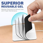 LotFancy TENS Unit Electrode Pads, 40PCS 2"x2" TENS Unit Pads for EMS Muscle Stimulator Electrotherapy, Self-Adhesive TENS Pads Replacement, Reusable and Latex-Free