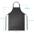 2 Pack Waterproof Rubber Vinyl Apron 40 Inch Chef Aprons for Men Heavy Duty Chemical Work Apron Extra Long Grilling Aprons with Adjustable Bib Apron for Dishwashing Lab Butcher Cooking Kitchen Black