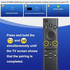 Voice for Samsung-Smart-TV-Remote-Control-Replacement, BN59-01385A Universal Remote Compatible for Samsung with Voice Function Frame Serif Crystal Solar UHD Neo QLED OLED 4K 8K TVs