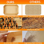Air Fryer Disposable Paper Liner for Ninja Dual,125PCS Non-Stick Air Fryer Liners Rectangle 8.6x 5.5'', Air fryer Parchment Liners for Ninja DZ201, Ninja Foodi Dual Air Fryer Accessories Baking Paper