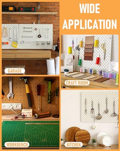 INCLY 278PCS Pegboard Accessories Organizer Kit, Peg Board Hooks Assortment with Bins for Organizing Various Tools, Fit 1/8 or 1/4 inch Pegboard for Hanging Storage, Garage Wall Attachments