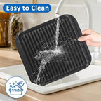 Cast Iron Griddle Plate Accessories for Cuisinart TOA-60 TOA-65 Toaster Air Fryer Convection Oven Reversible Grill Pan Replacement Part
