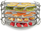 Dehydrator Rack Stainless Steel Stand Accessories Compatible with Instant Pot Air Fryer Crisp Lid 6 Quart Air Fryer Rack Stainless Steel Fit all 4.2QT - 5.8QT air fryer,Oven,Pressure Cooker