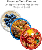 Goldlion Accessories for Ninja Foodi 6.5 Qt, Stainless Steel Inner Pot, 3 Packs Sealing Rings and Inner Pot Cover