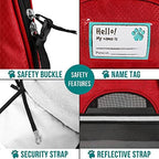 PetAmi Airline Approved Pet Carrier for Cat, Soft Sided Dog Carrier for Small Dogs, Cat Travel Supplies Accessories for Indoor Cats, Ventilated Pet Carrying Bag Medium Large Kitten Puppy, Small Red