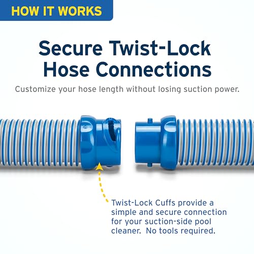 Zodiac Genuine Parts Twist Lock Hose- 1 Meter Replacement Kit, 12/PK, R0527800