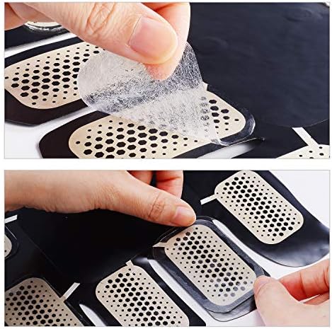 50 Pcs/25 Pack Gel Pads for Abs Stimulator Ab Trainer Replacement Gel Sheet for EMS AB Stimulator Gel Pad for All Abdominal Belts Muscle Stimulator Ab Toner