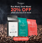 Lifeboost Coffee Half Caff Ground Coffee - Low Acid Single Origin USDA Organic Coffee - Non-GMO Ground Coffee Third Party Tested For Mycotoxins & Pesticides - 12 Ounces