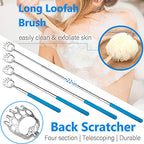 6PC Hip Kit, Hip Replacement Kit After Surgery,Hip Kit for Seniors Total Hip Replacement Prime-Grabber, Sock Aid,Shoehorn&Dressing Stick,Leg Strip,Back Scratcher,Bath Loofah, Hip Kit with Leg Lifter