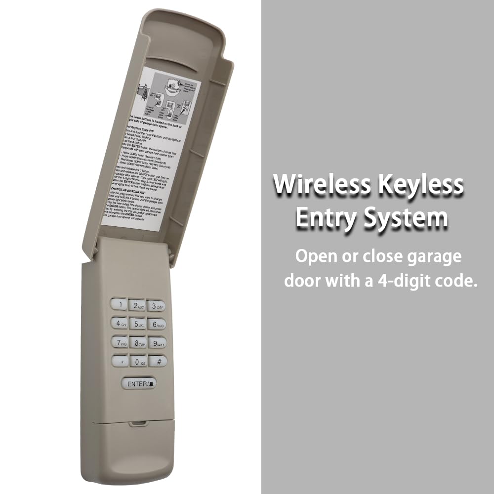 Garage Door Opener Keypad for Liftmaster/Chamberlain/Craftsman Openers, Replace G940EV-P2, 878MAX, 877MAX, 877LM, 377LM, 977LM, Wireless Keyless Keypad