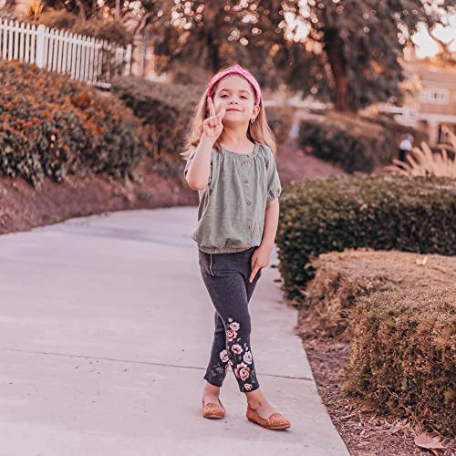 FROG SAC Pink Heart Headband for Girls, Studded Knotted Valentines Day Headbands for Kids, Cute Stud Knot Vday Head Bands, Little Girl Velvet Hair Accessories, Fashion Hair Bands for Children