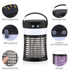 Mosquito Killer Lamp, ViViLarm Rechargeable Solar & USB Powered Bug Zapper, IP66 Waterproof Hanging Camping Lantern, Portable Insect Fly Pest Trap for Indoor Outdoor Backyard Patio Traveling Hiking