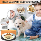 Orange and Darkgray Gray ASPECTEK - Trapest Sticky Dome Flea Bed Bug Trap with 2 Glue Discs. Odorless Cleaner and Flea Killer Trap Pad