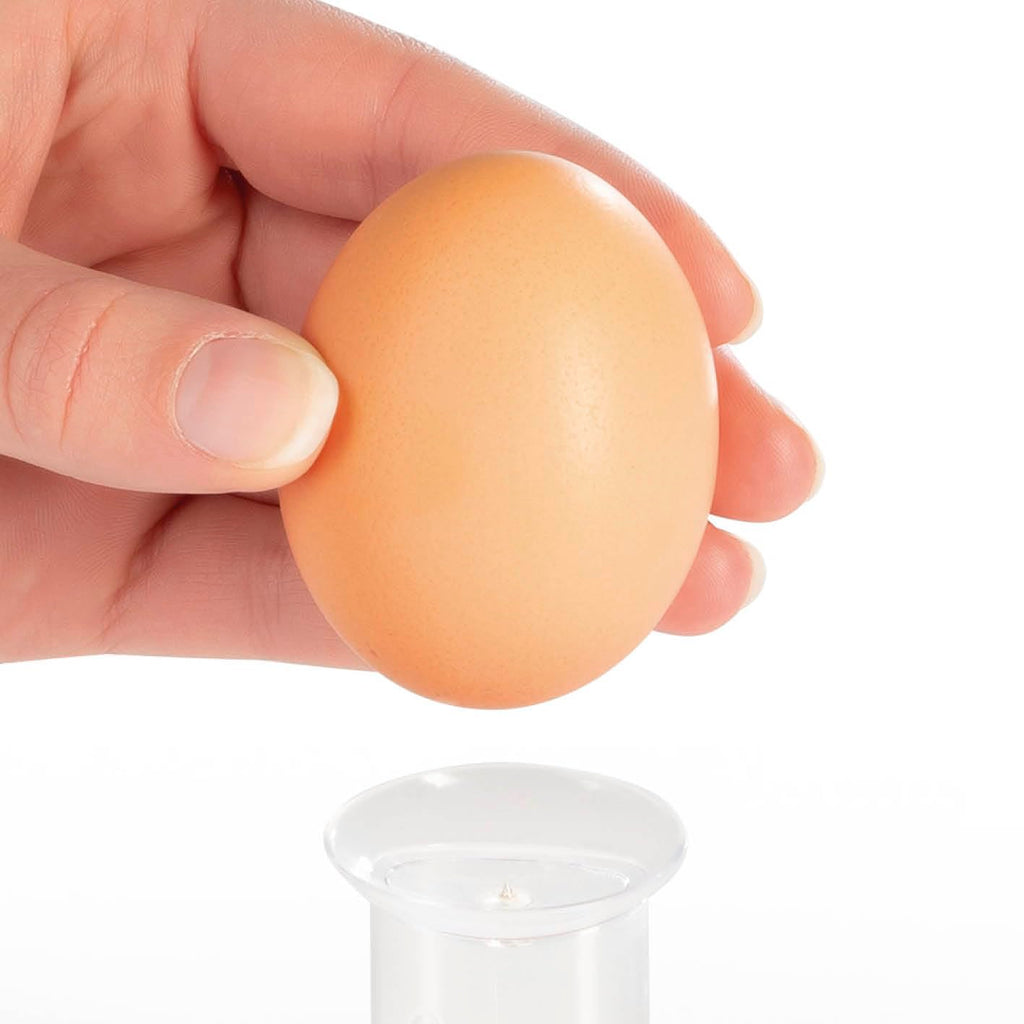 GOURMETmaxx Designer Egg Cooker for 1 Egg | The Perfect Egg for Breakfast Without Too Much Effort and Energy Saving | Simple Use, Measuring Cup Included, BPA Free