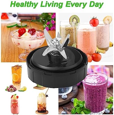 SS101 Replacement Blade for Ninja Blender Accessories, 7-Fins Blender Blade Compatible with Nutri Ninja Foodi Power Blender SS101, SS101TGT, CO351B, SS100, SS150, SS151, SS300, SS350, SS351