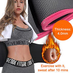 MERMAID'S MYSTERY Waist Trimmer Trainer Belt for Women Men Sport Sweat Workout Body Shaper Sauna S Pink
