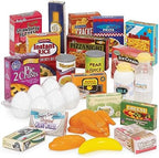 Battat Pretend Shopping Playset Groceries & Cart 29 Play Food Items Kitchen Accessories 2+ Years Shopping Day Grocery Cart