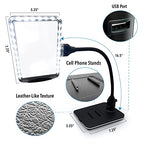 MagniPros See Things Differently 4X Magnifying Desk Lamp with Detachable Clamp, Magnifying Glass with Stepless Dimming, Extra Large Viewing Area for Reading, Painting, Sewing, Crafts & Close Work