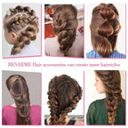 BESARME 28 Colors Rubber Bands for Hair with 7 Hair Styling Tools, 2100 Pcs Colorful Elastic Hair Ties Ponytail Holders Hair Accessories for Girls Baby Toddler Christmas Gifts