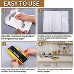 USKICH Cockroach Traps Indoor Home, Glue Roach Traps, Child & Pets Safe(20 Pack Roach Traps)