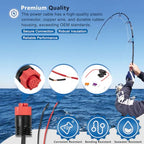 [Upgraded Version] 000-14041-001 HDS/Elite/Hook Power Cable Replacement, 3 Foot, 2-Wire Power Only Fits for Lowrance HDS, Elite FS, Elite Ti2, Hook, Mark