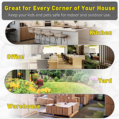 Mouse Stations with Keys 6 Pack, Keyless Design and Key Required Mouse Stations, Mice Stations, Keeps Children and Pets Safe Indoor & Outdoor, Black