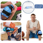 REVIX Ice Pack for Knee Pain Relief, Reusable Gel Ice Wrap for Leg Injuries, Swelling, Knee Replacement Surgery, Cold Compress Therapy for Arthritis, Meniscus Tear and ACL Blue