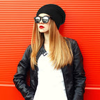 4 Pcs Satin Lined Sleep Bonnet Silk Sleep Cap Slouchy Beanie Hat Night Sleeping Head Wrap for Women Men Curly Hair(Black)