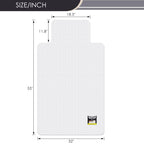 Kuyal Office Chair Mat for Carpet, 32x55 Clear Heavy Duty Computer Chair Mat with Lip, Under Desk Protector Carpeted Floors Mat, Easy Chair Movement,Ship Flat