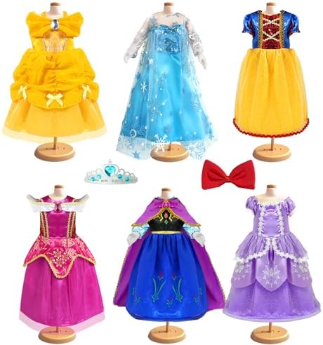 18 inch Doll Clothes Accessories - 6Pcs Different Princess Costume Dress