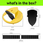Mouse Rat Trap Bucket Turnover and Slide Barrel Bucket Lid Mouse Rat Trap for Indoor Outdoor Mouse Rat Traps Compatible 5 Gallon Bucket（Without Barrel） (Yellow Mouse Trap 3pc)