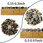SHIZWU 10LB Aquarium Gravel, 1/4" Pea Gravel for Fish Tank, Small River Rocks for Garden Decoration, Landscaping, Vase Filling, Flower Pot Paving